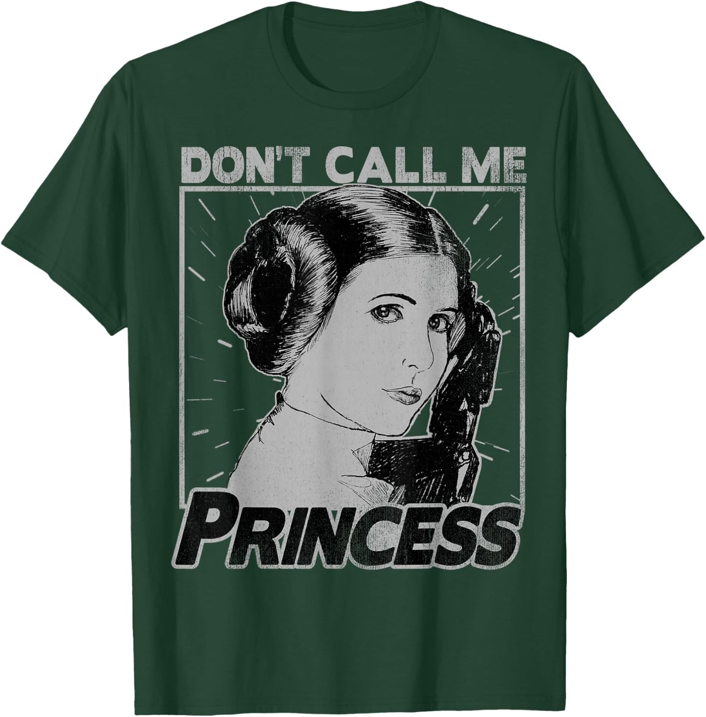 Star Wars Princess Leia Don't Call Me Princess Portrait T-Shirt - T-Shirt | Forest