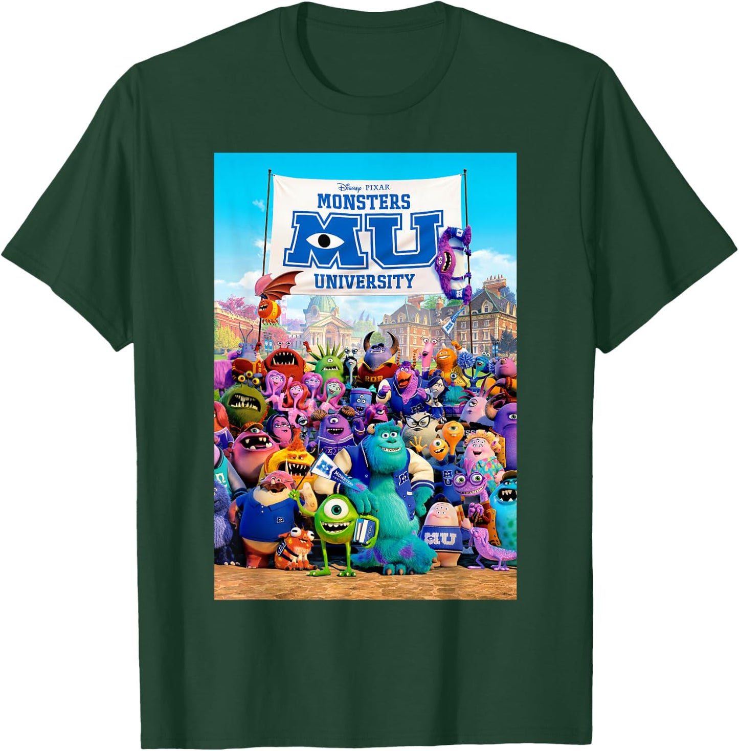 Disney Pixar Monsters University Poster T-Shirt - T-Shirt | Forest