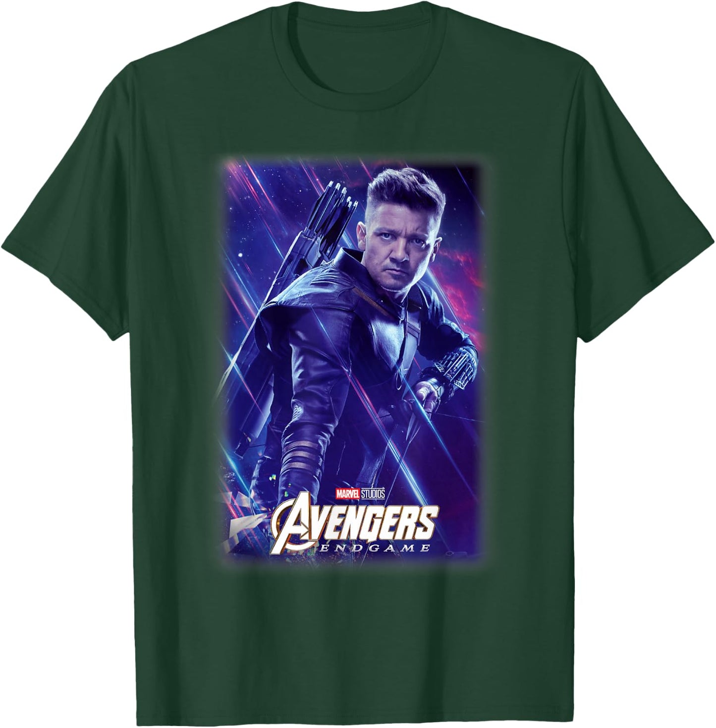 Marvel Avengers Endgame Hawkeye Galactic Poster Small T-Shirt - T-Shirt | Forest