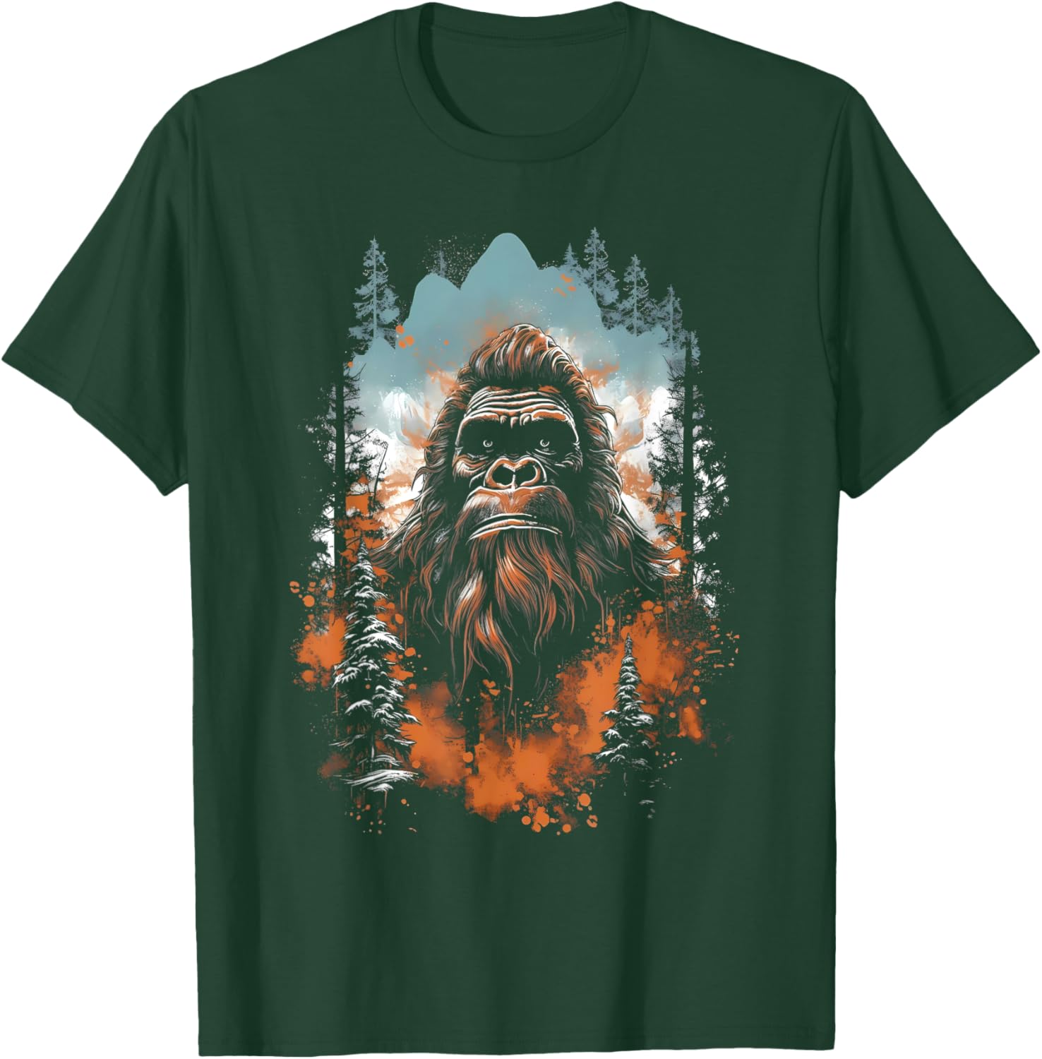 Bigfoot Sasquatch Lovers Women Kids T-Shirt - T-Shirt | Forest