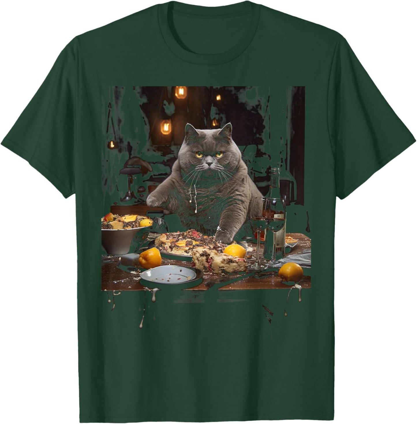 Chartreux Cat Eyes Kitty Kitten Cat Artwork Cat Face T-Shirt - T-Shirt | Forest