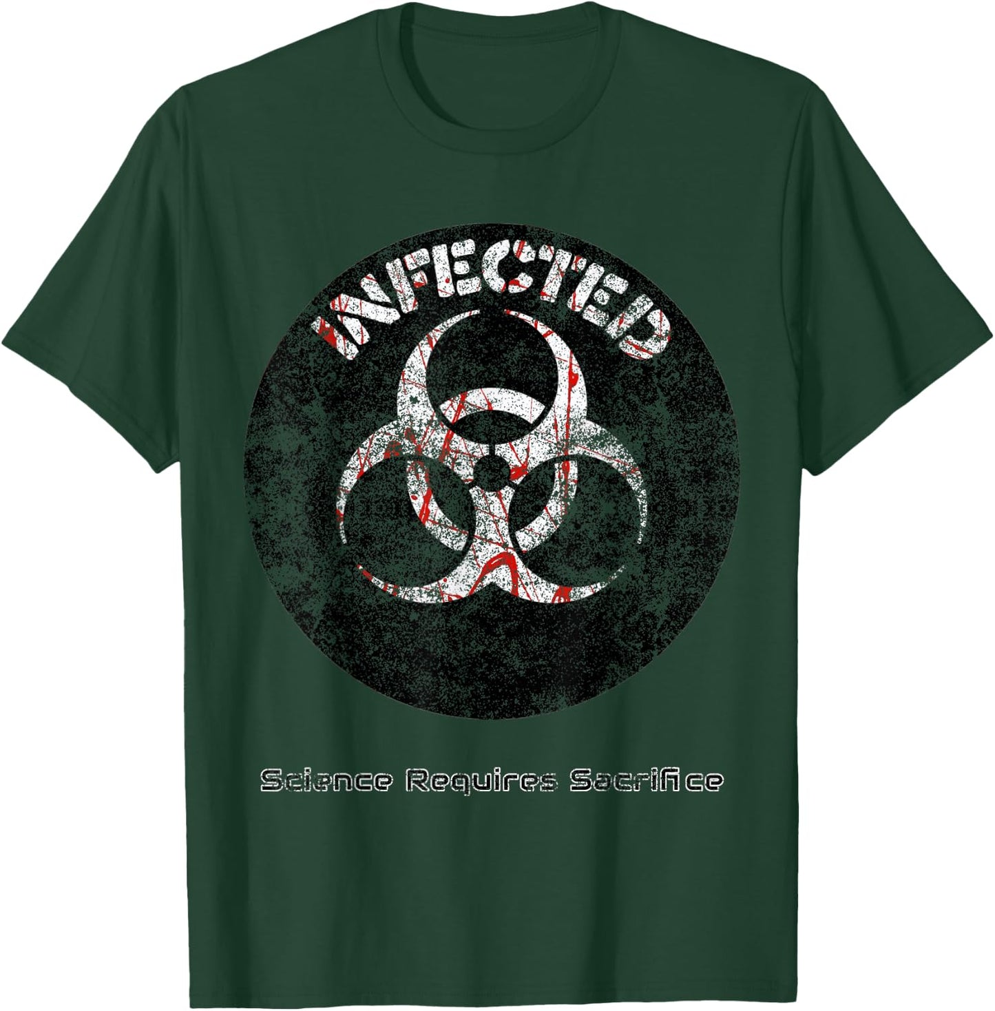 Infected Doomsday Halloween Zombie Biohazard Science party T-Shirt - T-Shirt | Forest