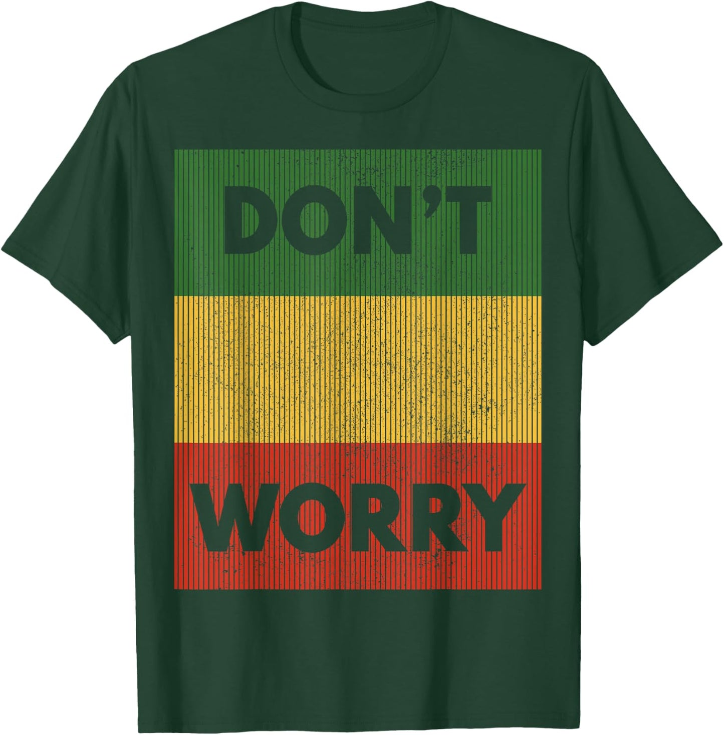 Reggae Music - Don't Worry Jamaican Rastafari Rasta T-Shirt - T-Shirt | Forest