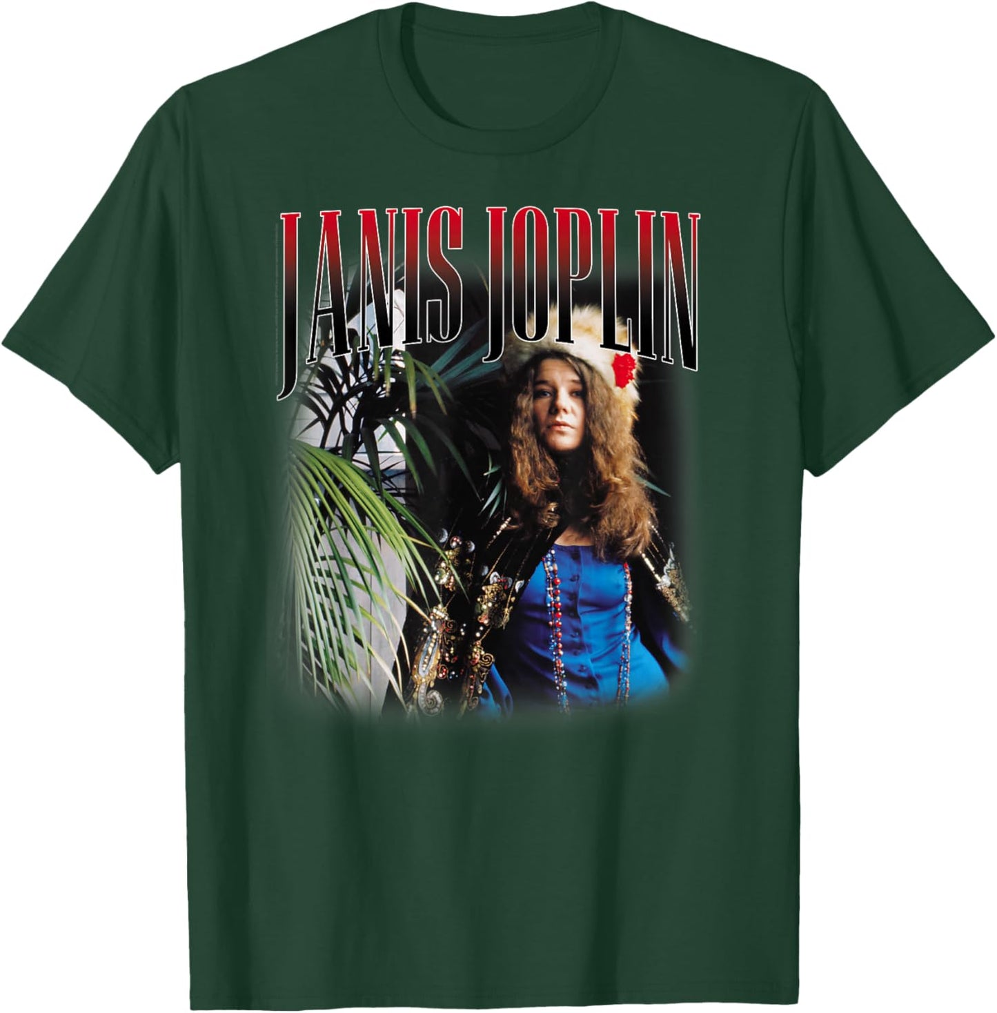 Janis Joplin Baron Homage 60s Rock T-Shirt - T-Shirt | Forest