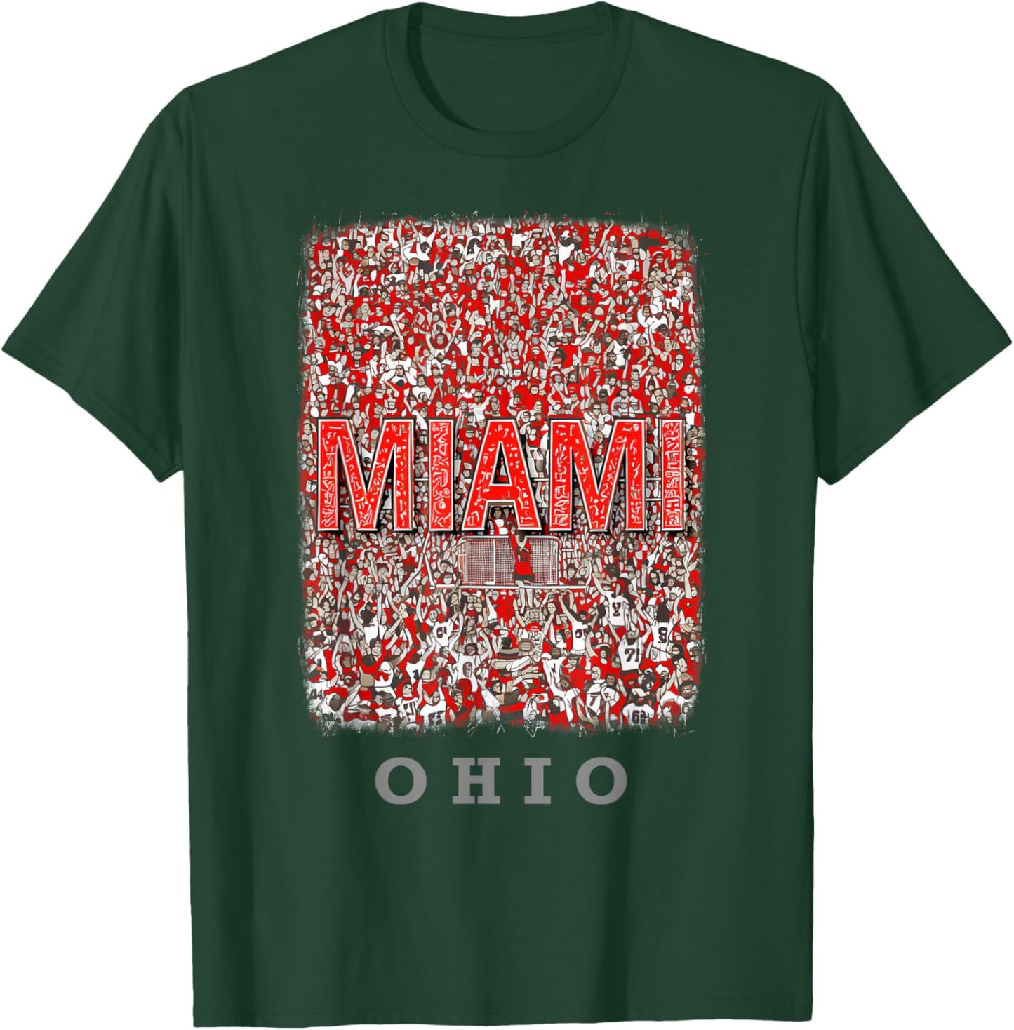 Miami Ohio OH Game Day Excitement SD868 T-Shirt - T-Shirt | Forest