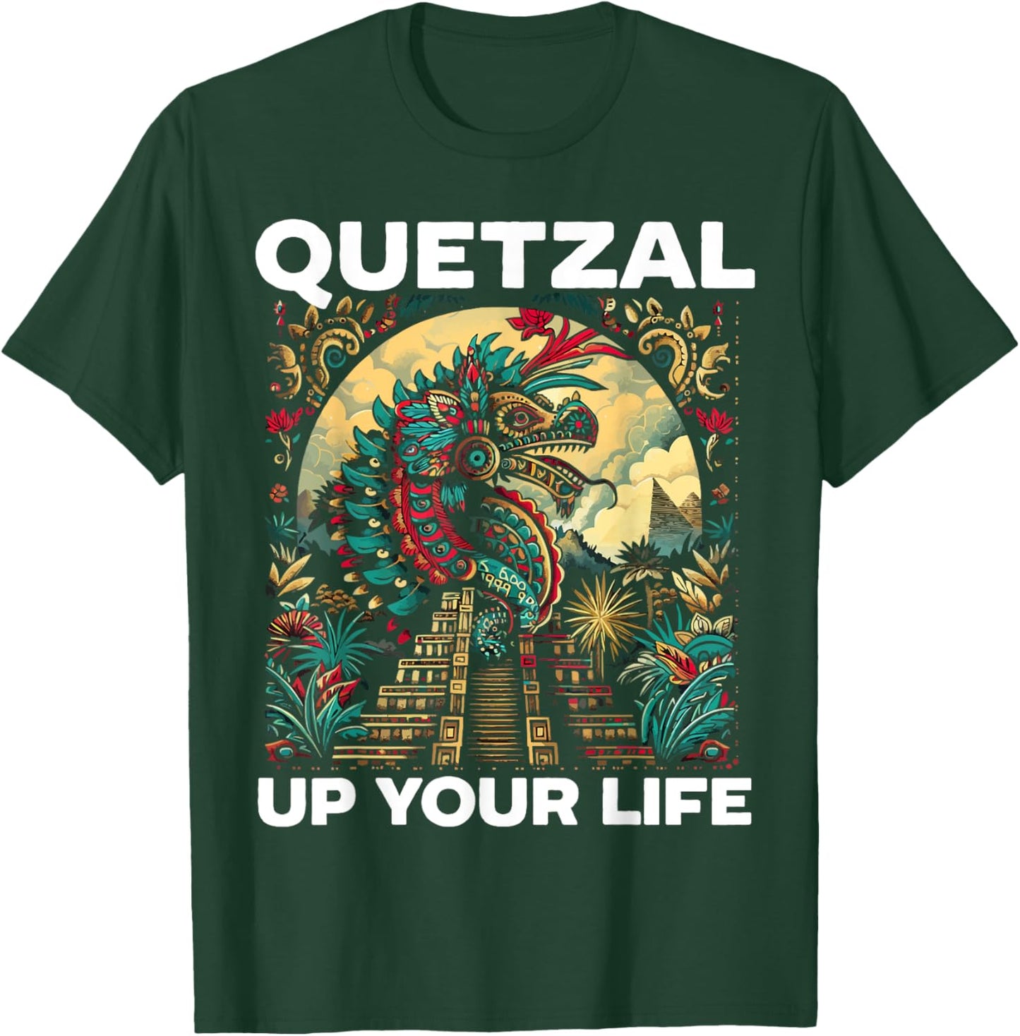 Aztec God Aztec Culture Mayan Indigenous Quetzalcoatl T-Shirt - T-Shirt | Forest