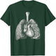 Human heart lungs Vintage medical anatomy Anatomical Lungs T-Shirt - T-Shirt | Forest