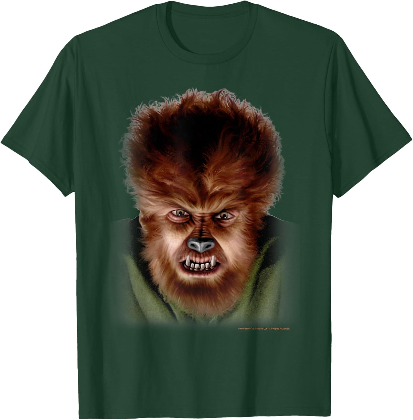 Universal Monsters The Wolf Man Face T-Shirt - T-Shirt | Forest