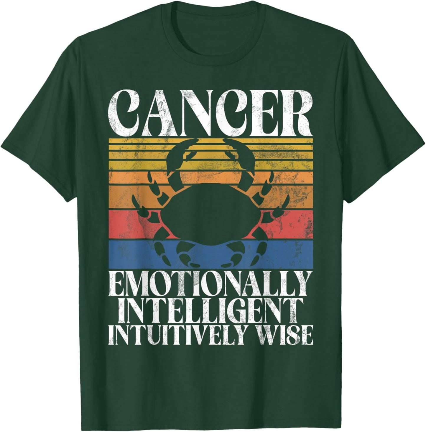 Cancer emotionally intelligent intuitively Wise Cancer T-Shirt - T-Shirt | Forest