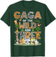 Gaga Of The Wild Three 3Rd Birthday Tribal Safari Jungle T-Shirt - T-Shirt | Forest