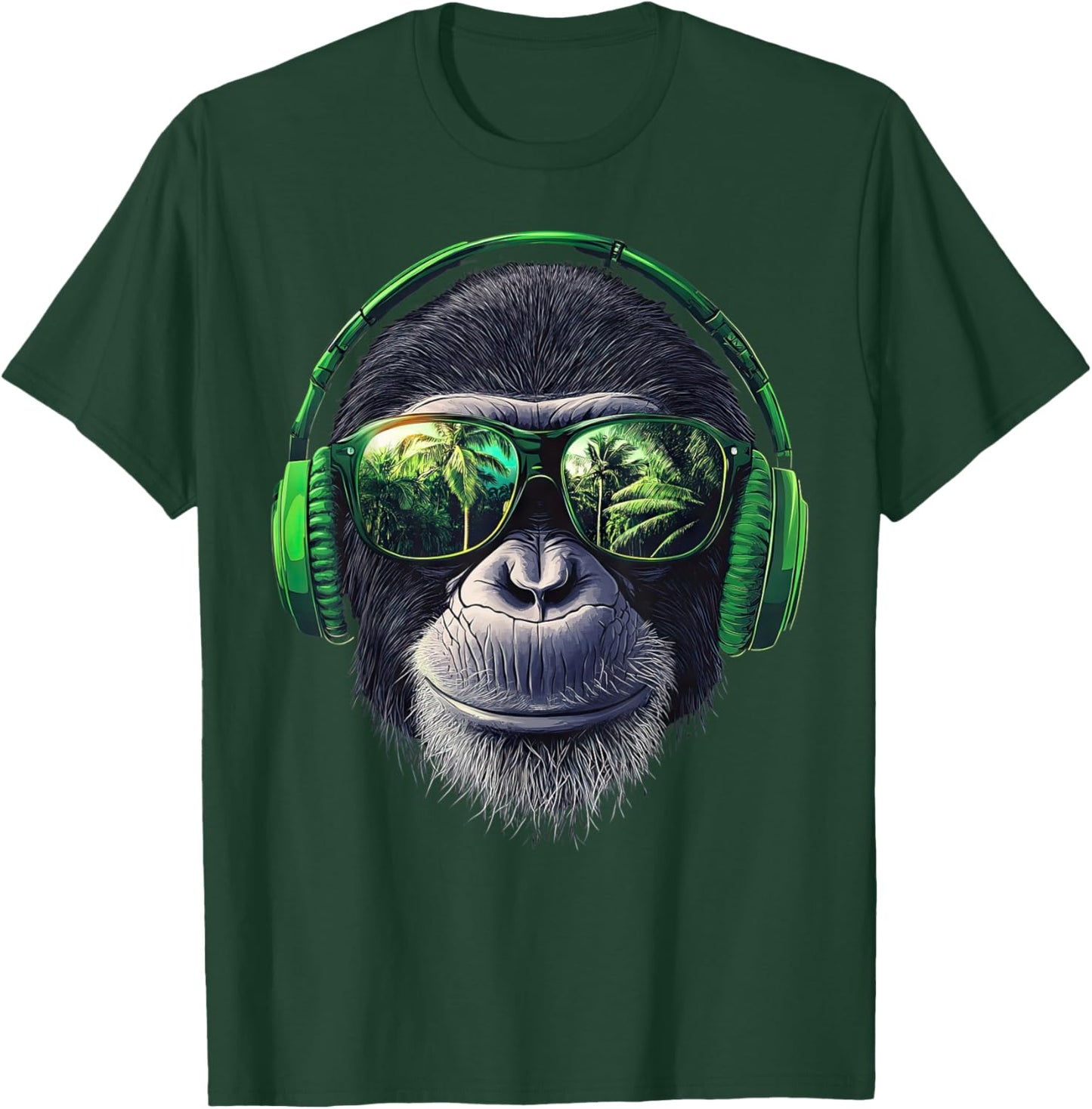 Funny Monkey with sunglasses cool Graffiti Urban art street T-Shirt - T-Shirt | Forest