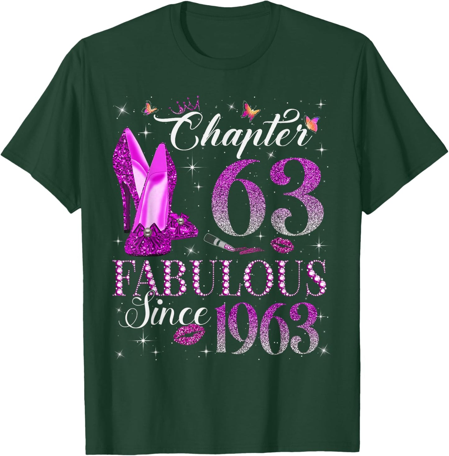 Chapter 63 Fabulous Since 1963 63rd Birthday Gift T-Shirt - T-Shirt | Forest