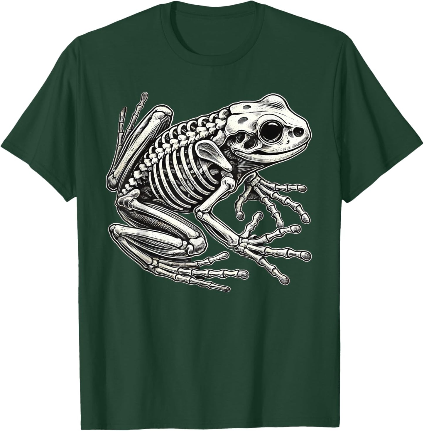 Frog Skeleton Halloween T-Shirt - T-Shirt | Forest