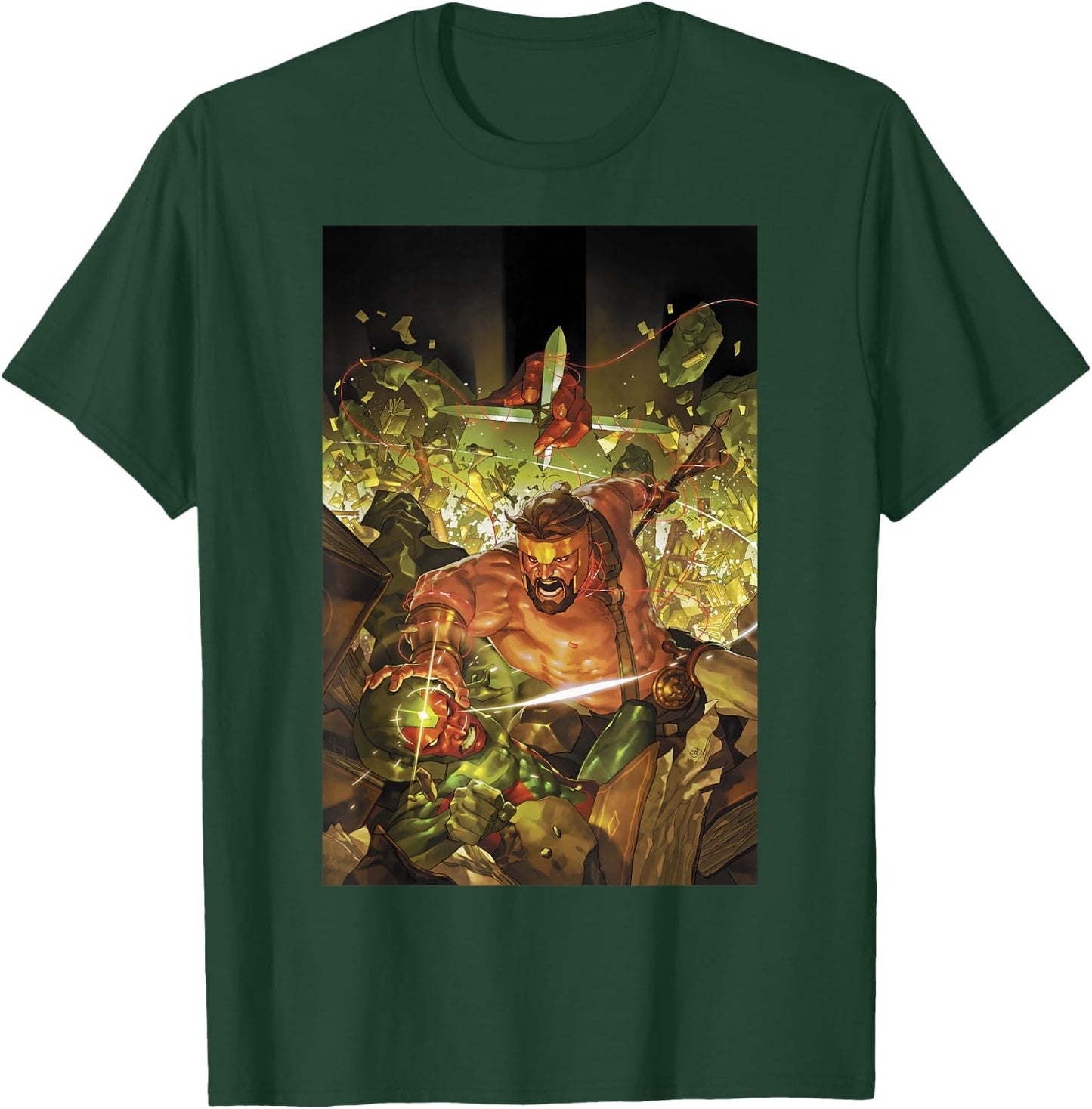 Marvel Comixology Hercules And Vision Comic Book Cover T-Shirt - T-Shirt | Forest