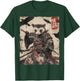 Opossum Possum Samurai Graphic Japanese Warrior Anime T-Shirt - T-Shirt | Forest