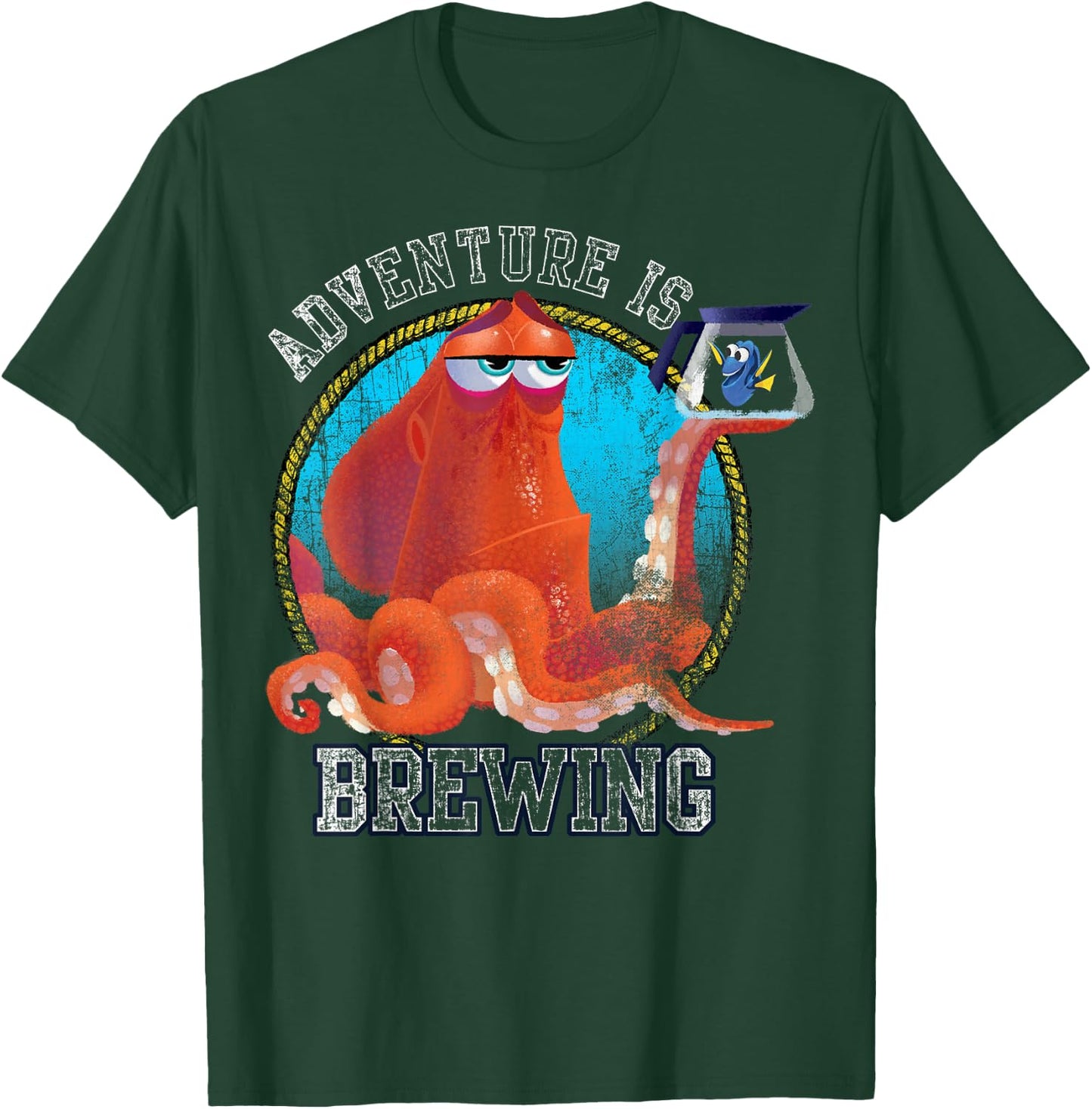 Disney Pixar Finding Dory Hank and Dory Adventure is Brewing Small T-Shirt - T-Shirt | Forest