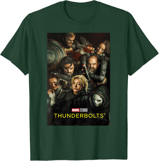 Marvel Studios Thunderbolts Official Movie Poster Art T-Shirt - T-Shirt | Forest
