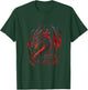 Red Chinese Firedrake Dragon - Dragon Print Art Wear T-Shirt - T-Shirt | Forest