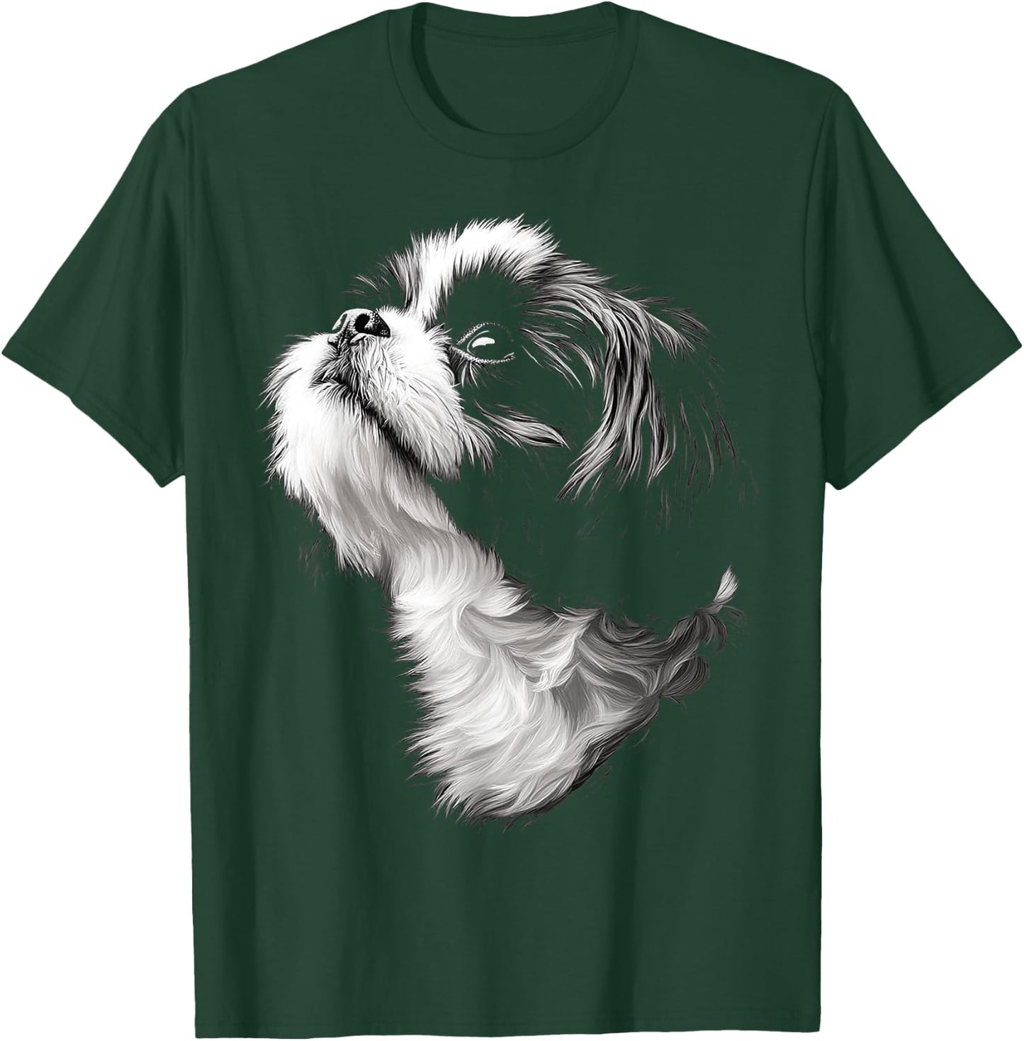 Shih Tzu Dog Graphic Pet Artwork Shih Tzu T-Shirt - T-Shirt | Forest