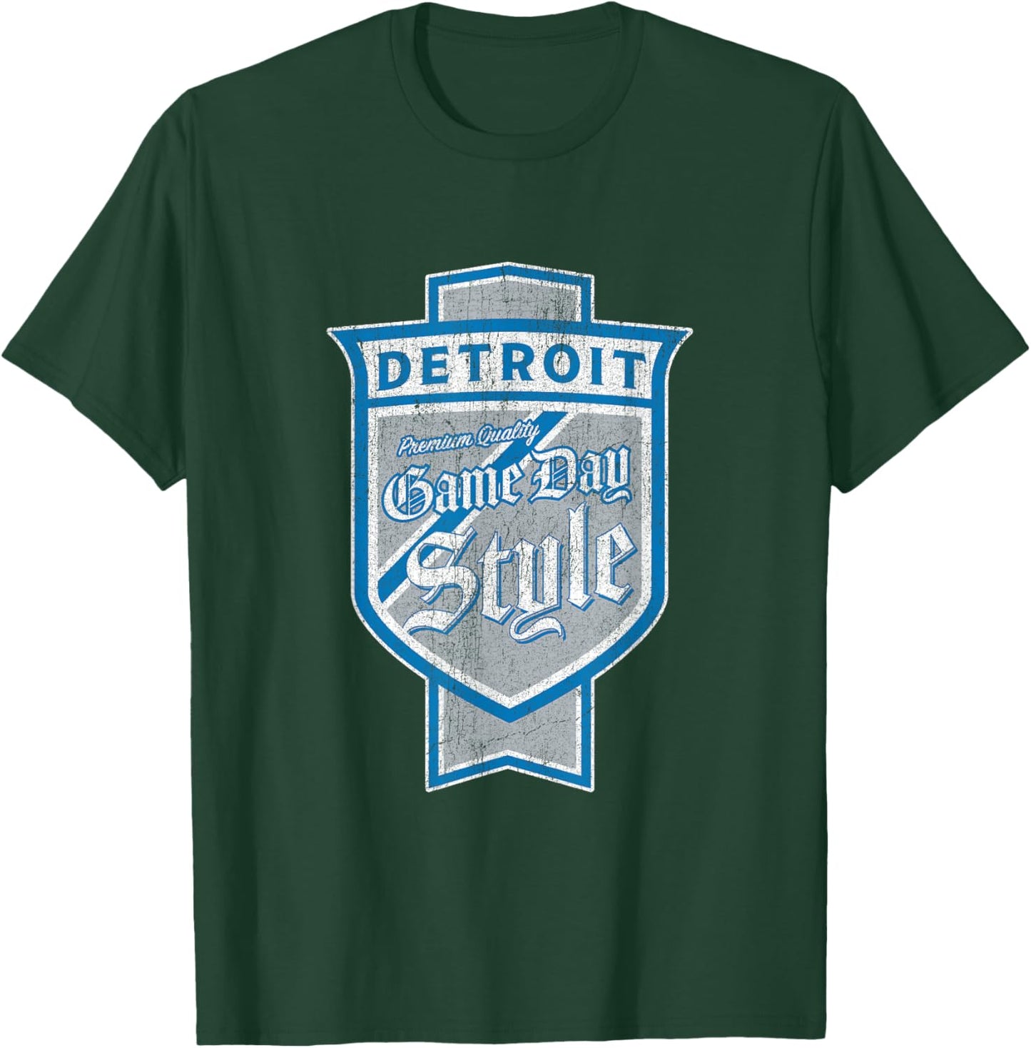 The Pride of Motor City Hometown Detroit Beer Label T-Shirt - T-Shirt | Forest