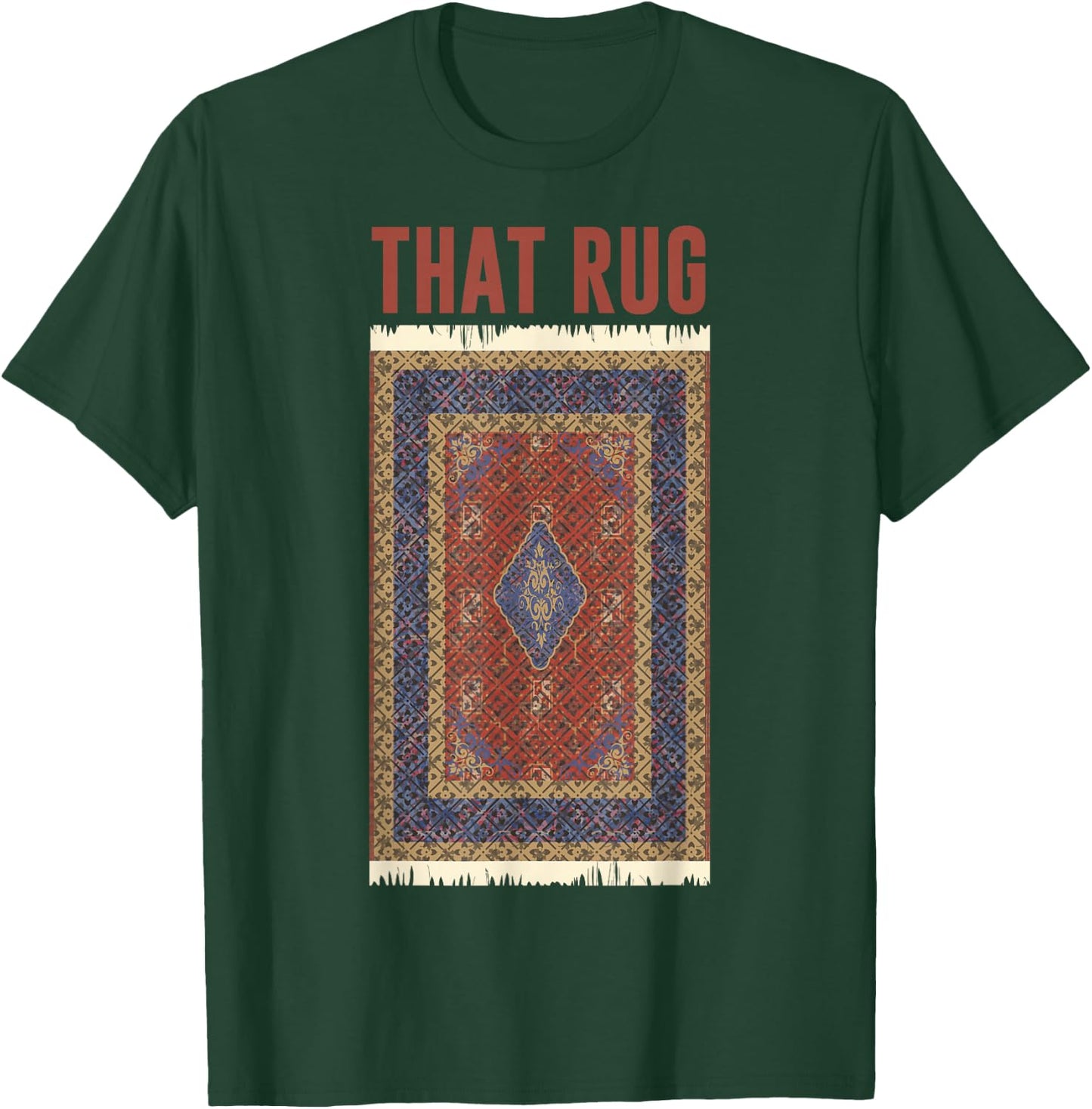 The Big Lebowski That Rug Portrait Graphic T-Shirt - T-Shirt | Forest