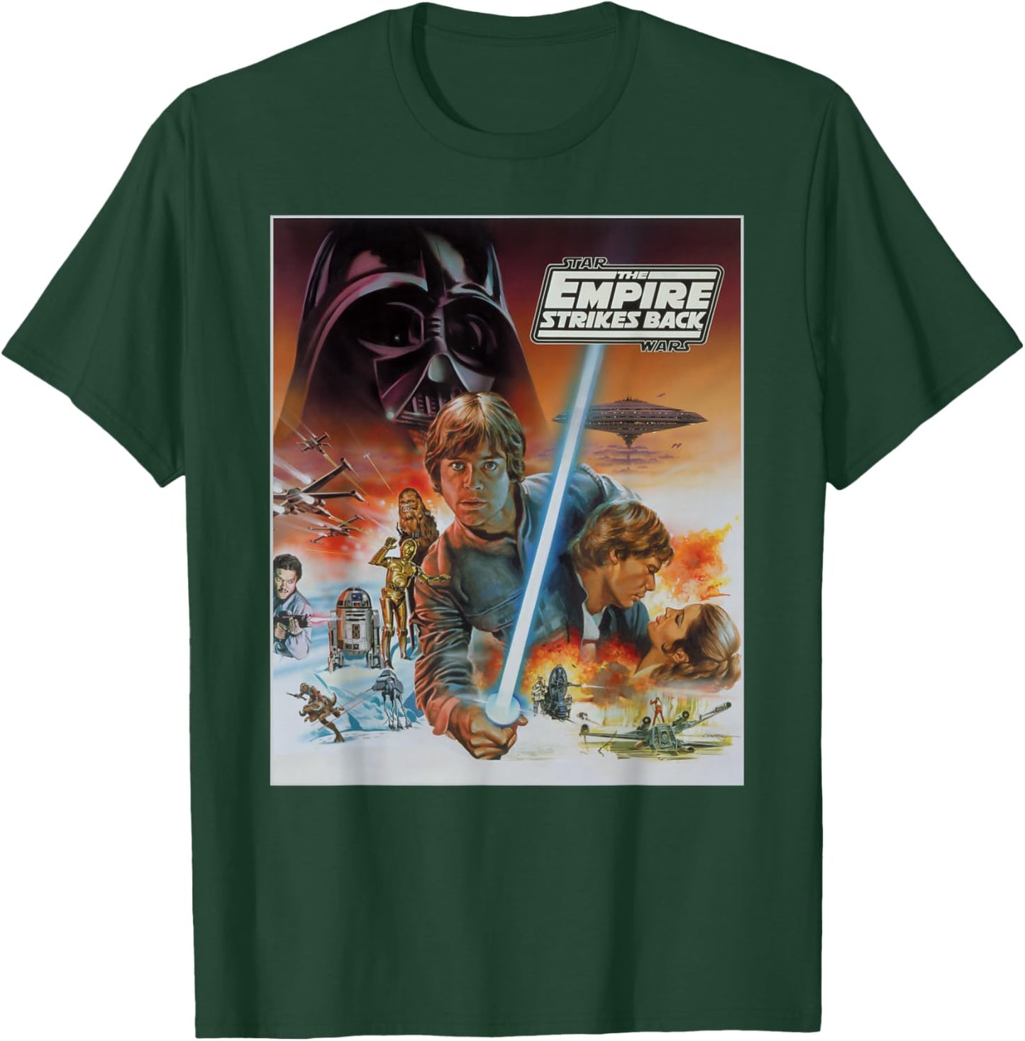 Star Wars The Empire Strikes Back Luke Skywalker Vintage T-Shirt - T-Shirt | Forest