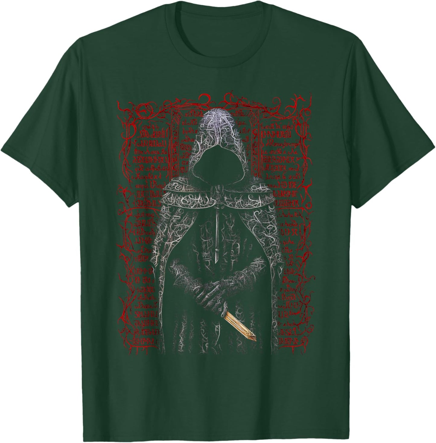 Men Abstract Text Drawing Art Graphic Motif Men T-Shirt - T-Shirt | Forest