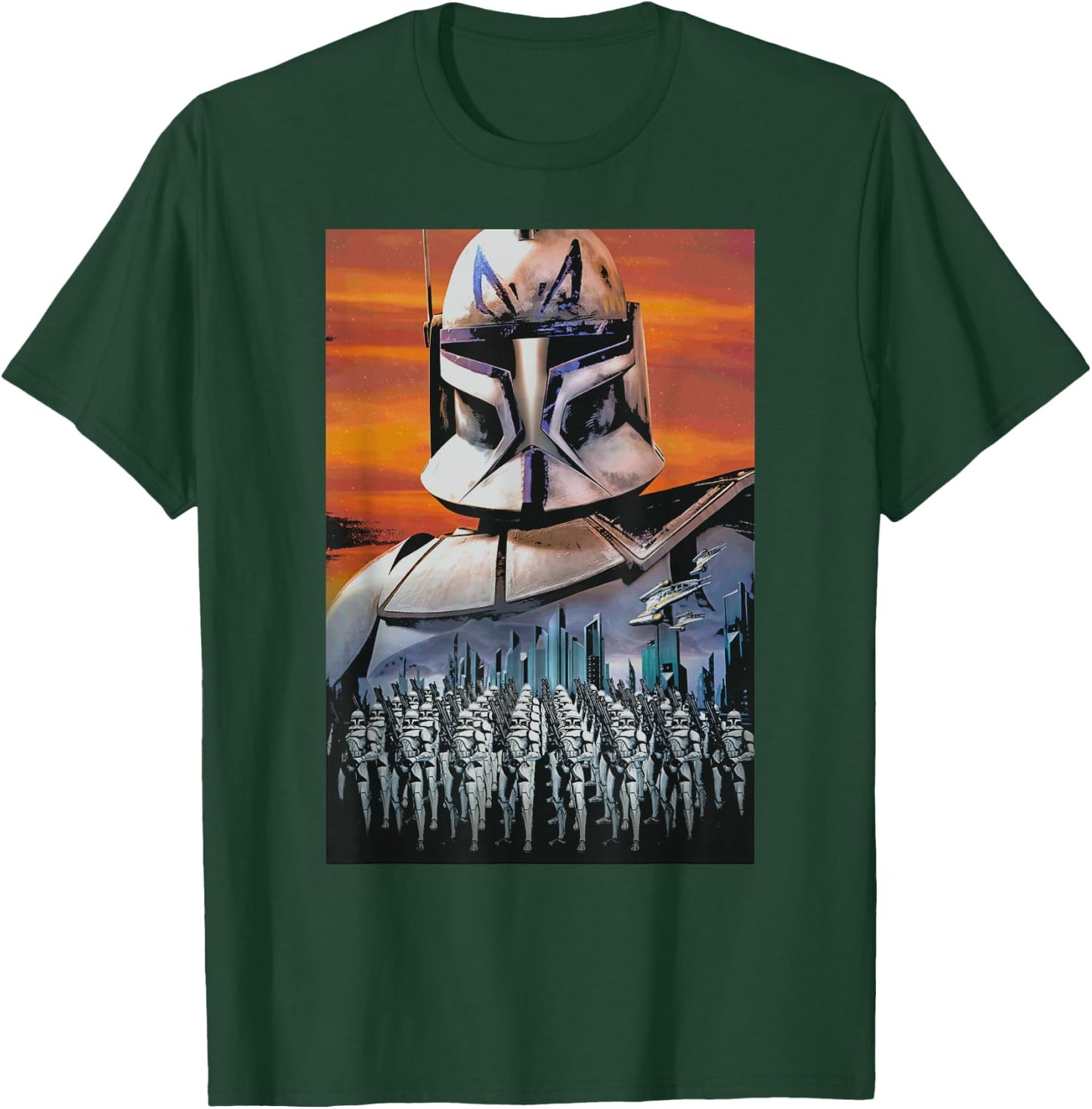 Star Wars Clone Wars Captain Rex Clone Troopers T-Shirt - T-Shirt | Forest