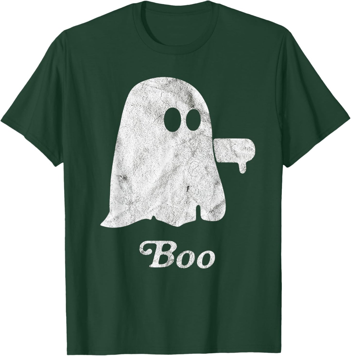 Boo Ghost Disapproval Ghost Halloween Funny Lazy Costume T-Shirt - T-Shirt | Forest