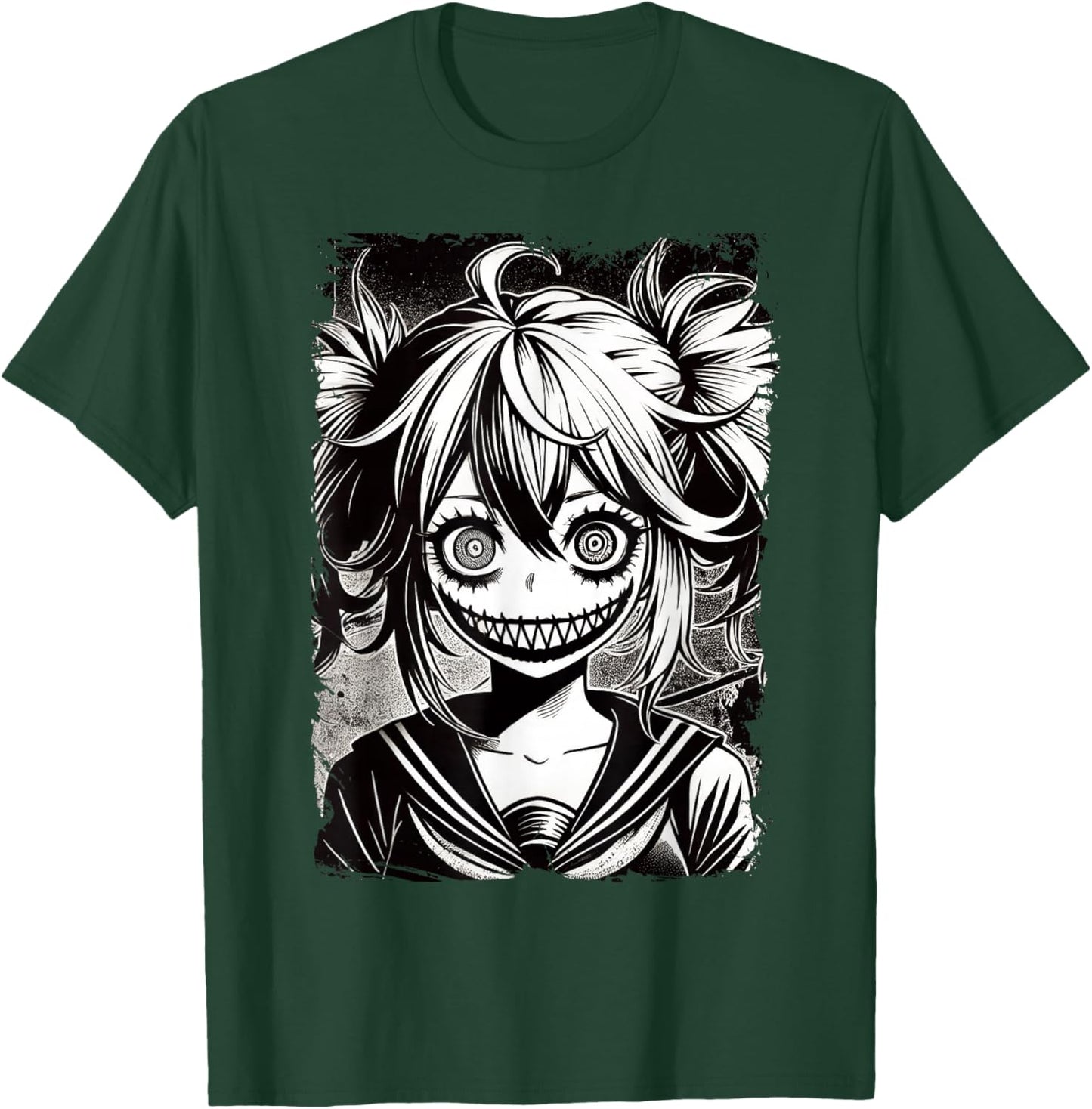 Anime Horror Manga, Aesthetic Japanese Creepy Kawaii Goth T-Shirt - T-Shirt | Forest