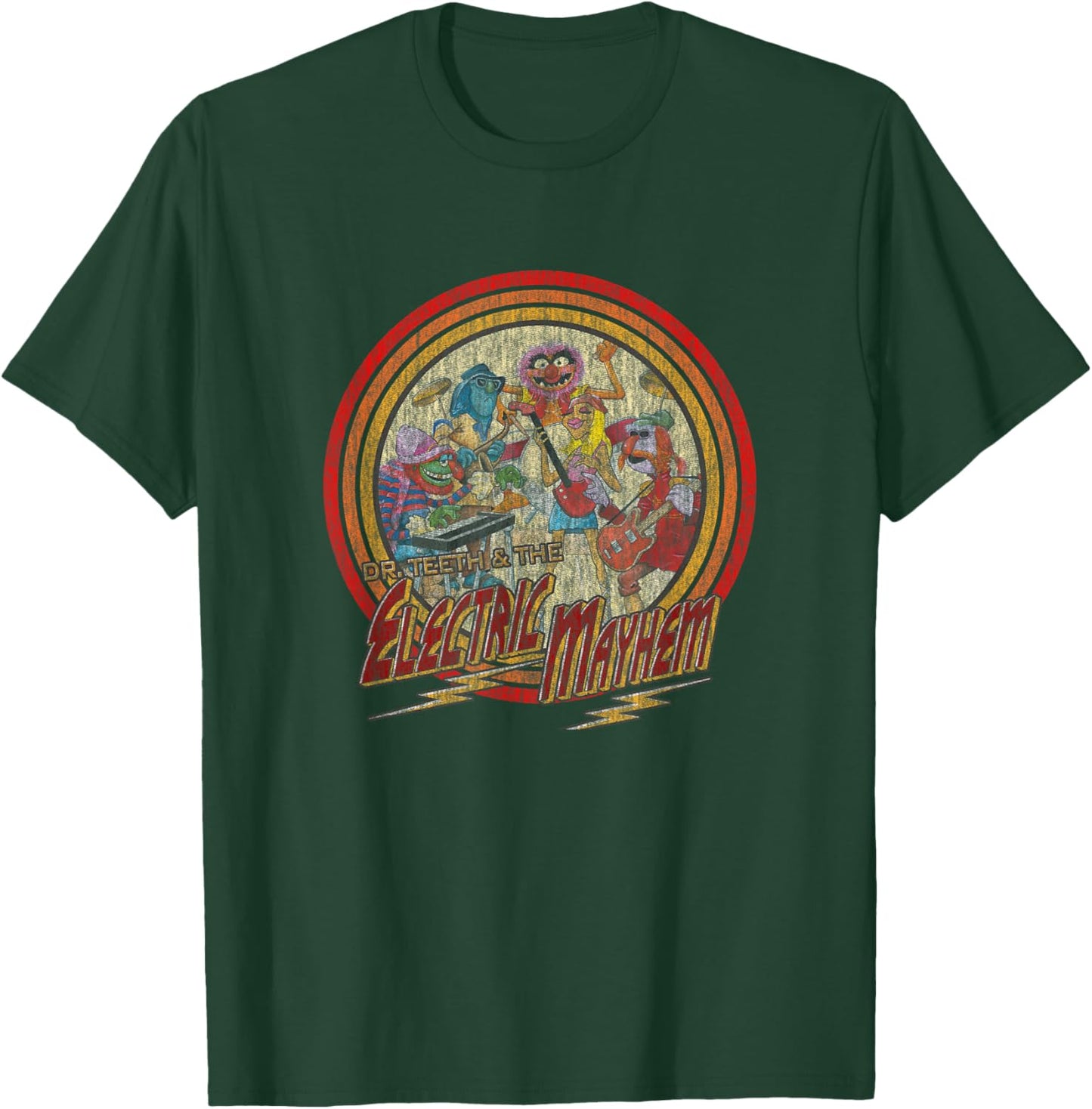 Disney The Muppets Electric Mayhem Vintage Band Poster T-Shirt - T-Shirt | Forest