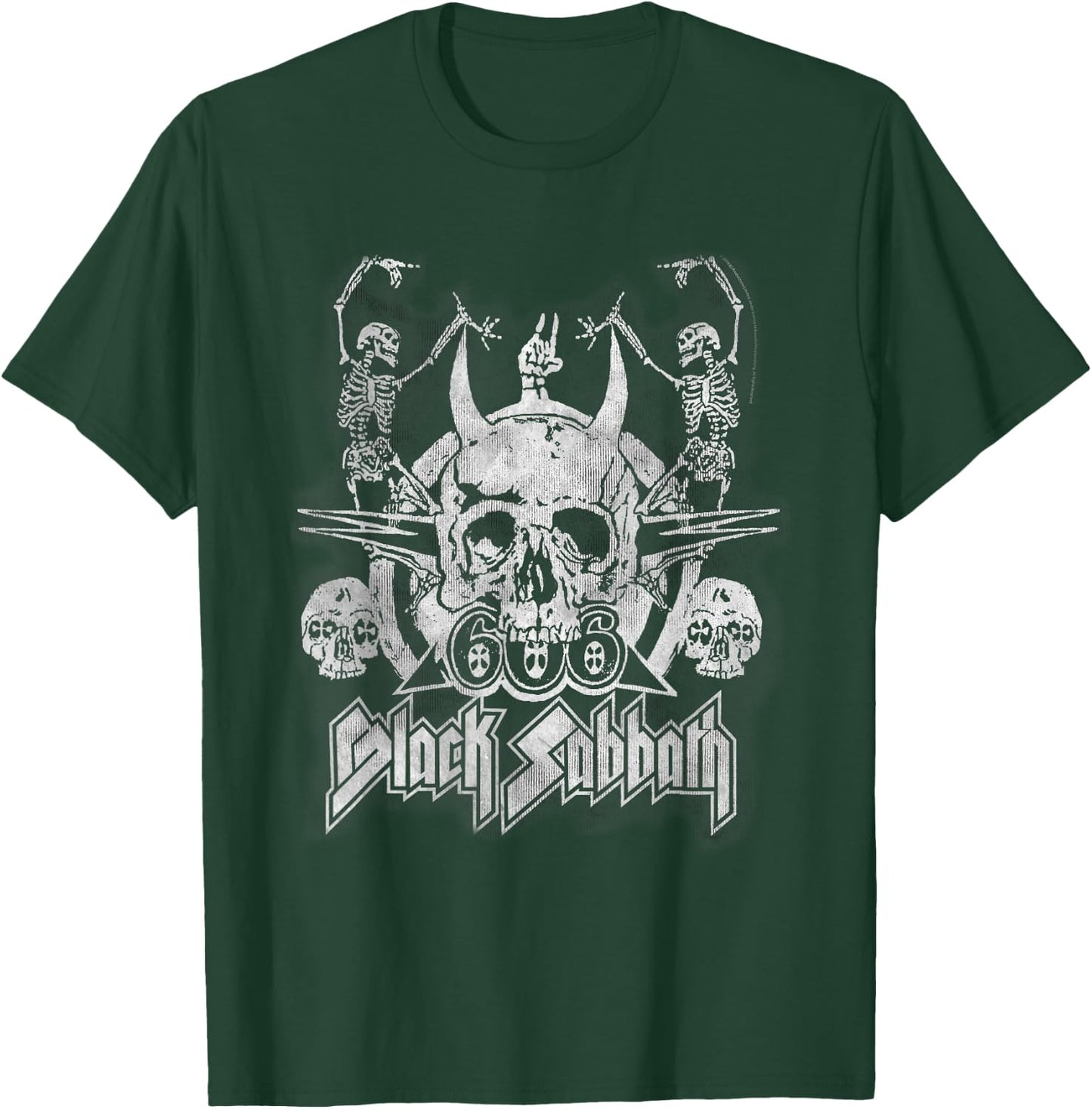 Black Sabbath Official Vintage Dancing Skeletons T-Shirt - T-Shirt | Forest
