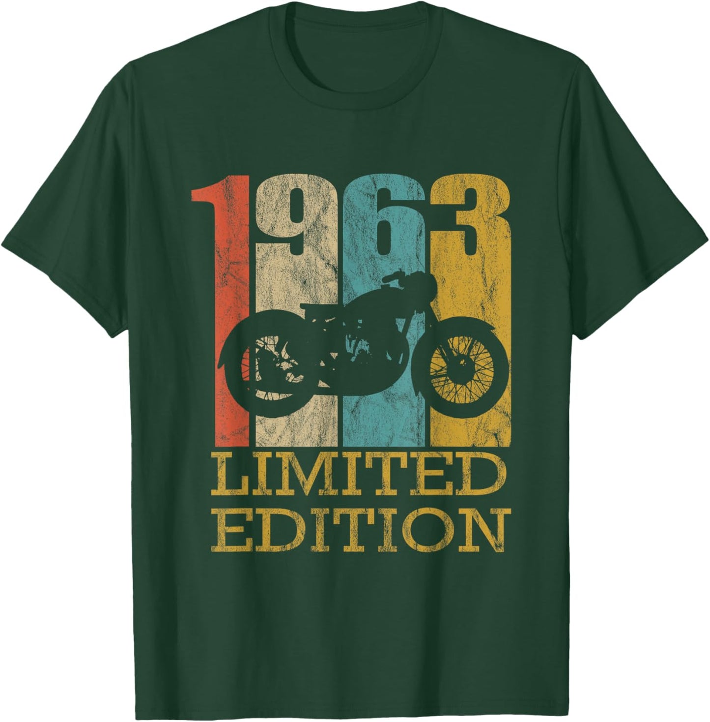 Bike Men's Retro Motorcycle , Black, Small, Short Sleeve T-Shirt - T-Shirt | Forest