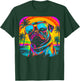 Pug Dog Summer Party T-Shirt - T-Shirt | Forest