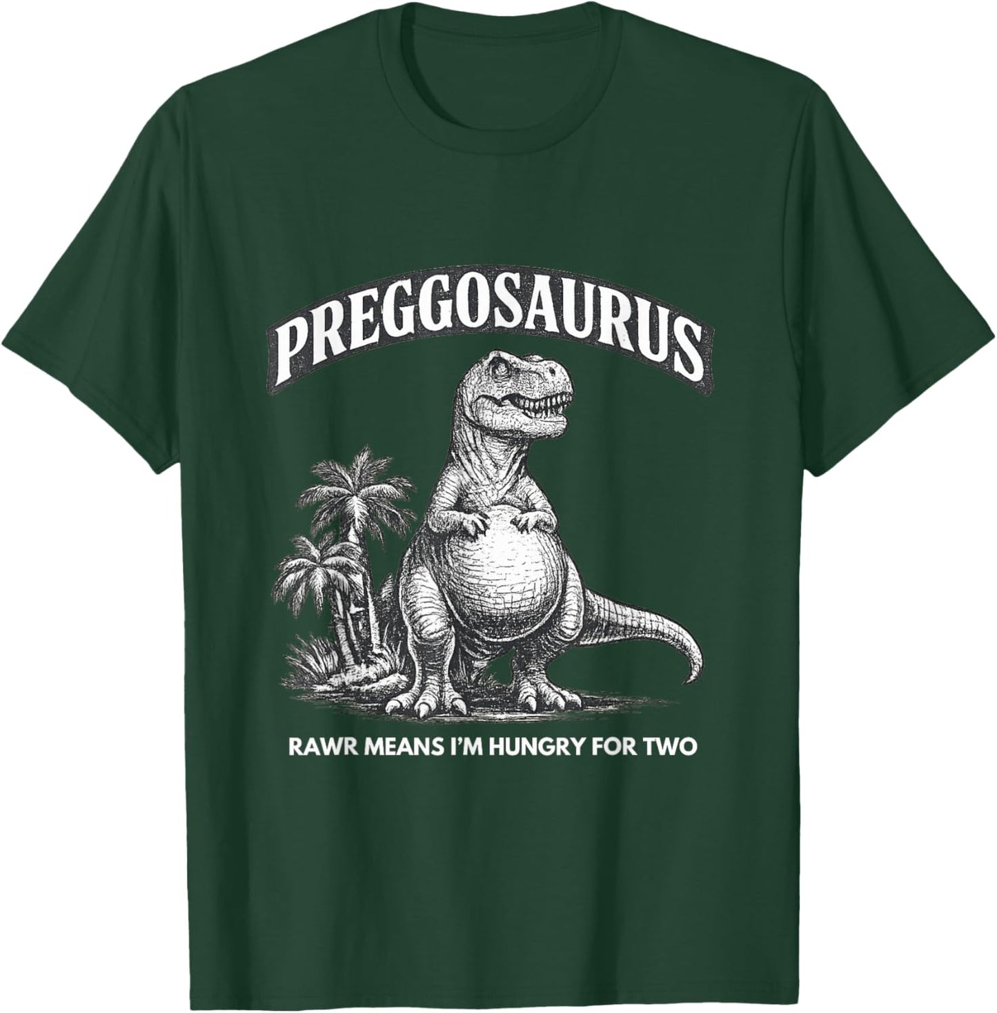 Preggosaurus Lustig Schwangere Dinosaurier Meme Schwangerschaft Raunchy T-Shirt - T-Shirt | Forest