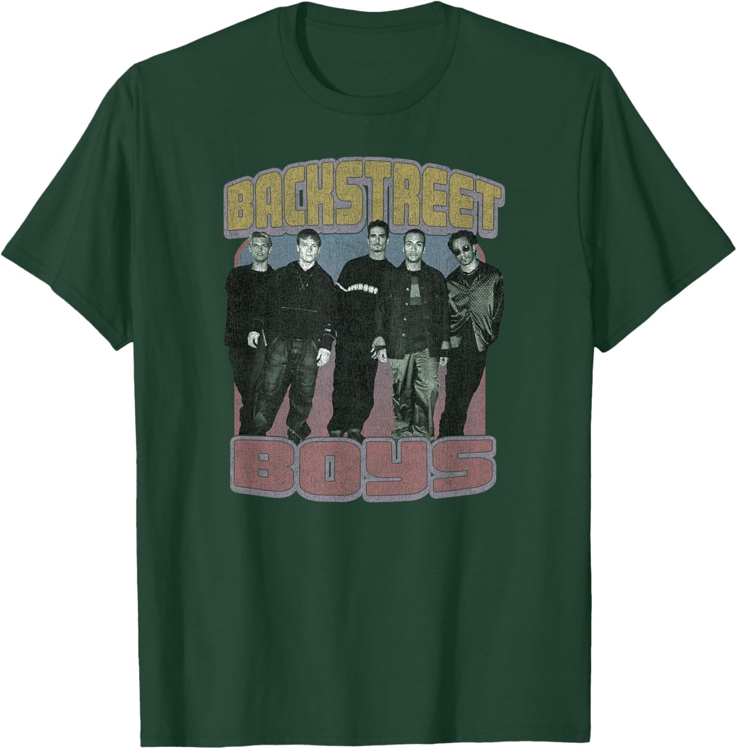Backstreet Boys – Distressed Group Photo T-Shirt - T-Shirt | Forest