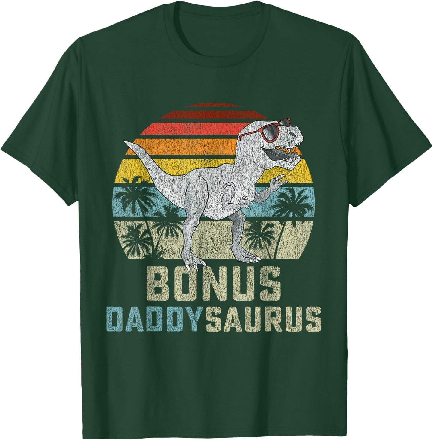 Bonus Daddy Saurus T Rex Daddysaurus Stepdad Matching Family T-Shirt - T-Shirt | Forest