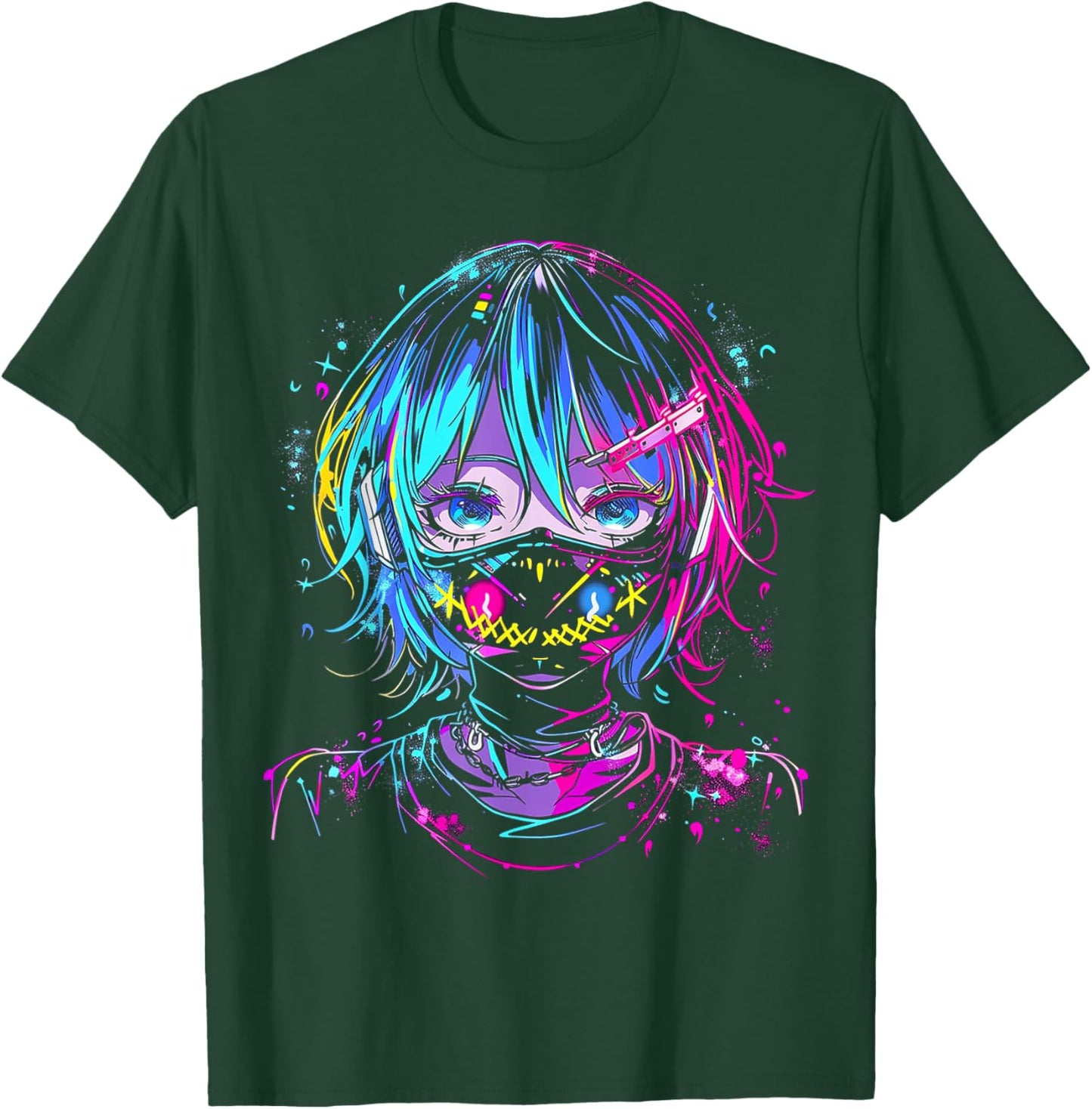 Anime Manga Graphic Tattoo Artwork Anime T-Shirt - T-Shirt | Forest