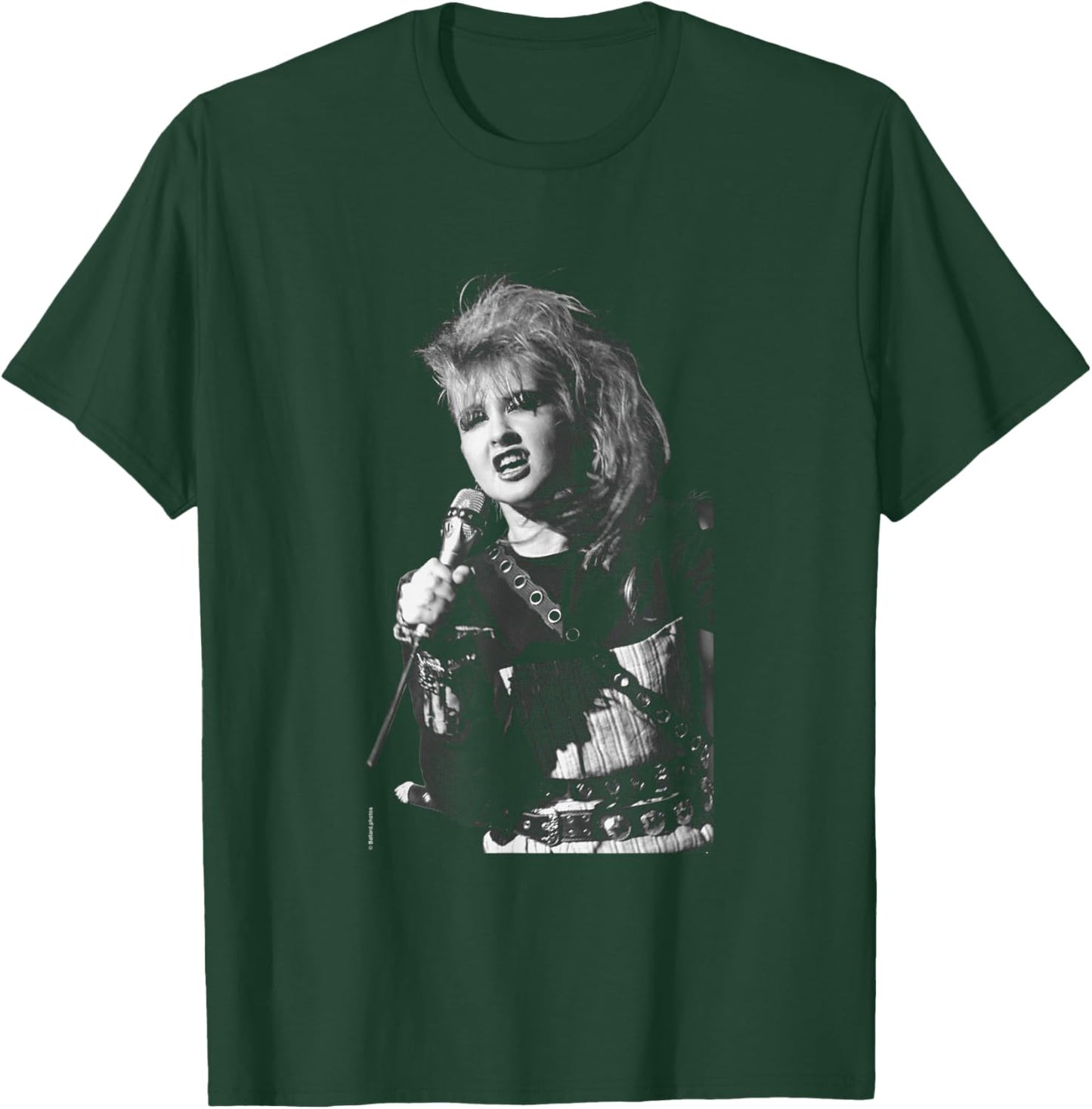 Pop Singer Cyndi Lauper Live by Allan Ballard T-Shirt - T-Shirt | Forest