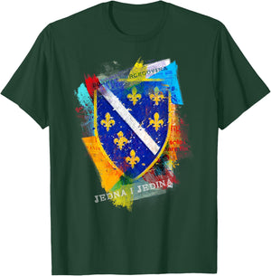 Bosnian Coat of Arms - For All Bosnian T-Shirt - T-Shirt | Forest