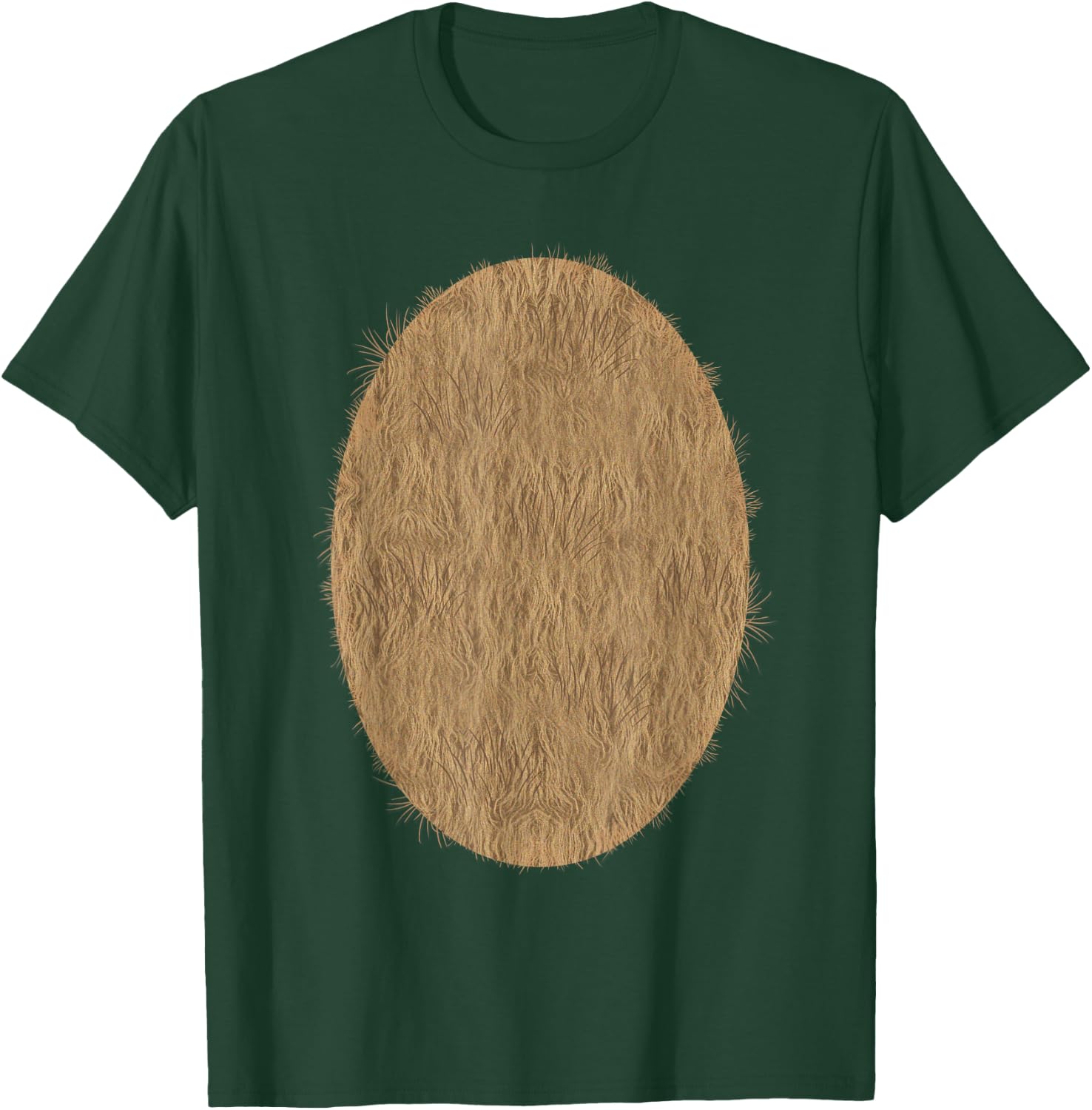 Deer Bear Fuzzy Hairy Belly Costume T-Shirt - T-Shirt | Forest