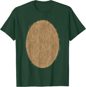 Deer Bear Fuzzy Hairy Belly Costume T-Shirt - T-Shirt | Forest