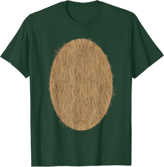 Deer Bear Fuzzy Hairy Belly Costume T-Shirt - T-Shirt | Forest