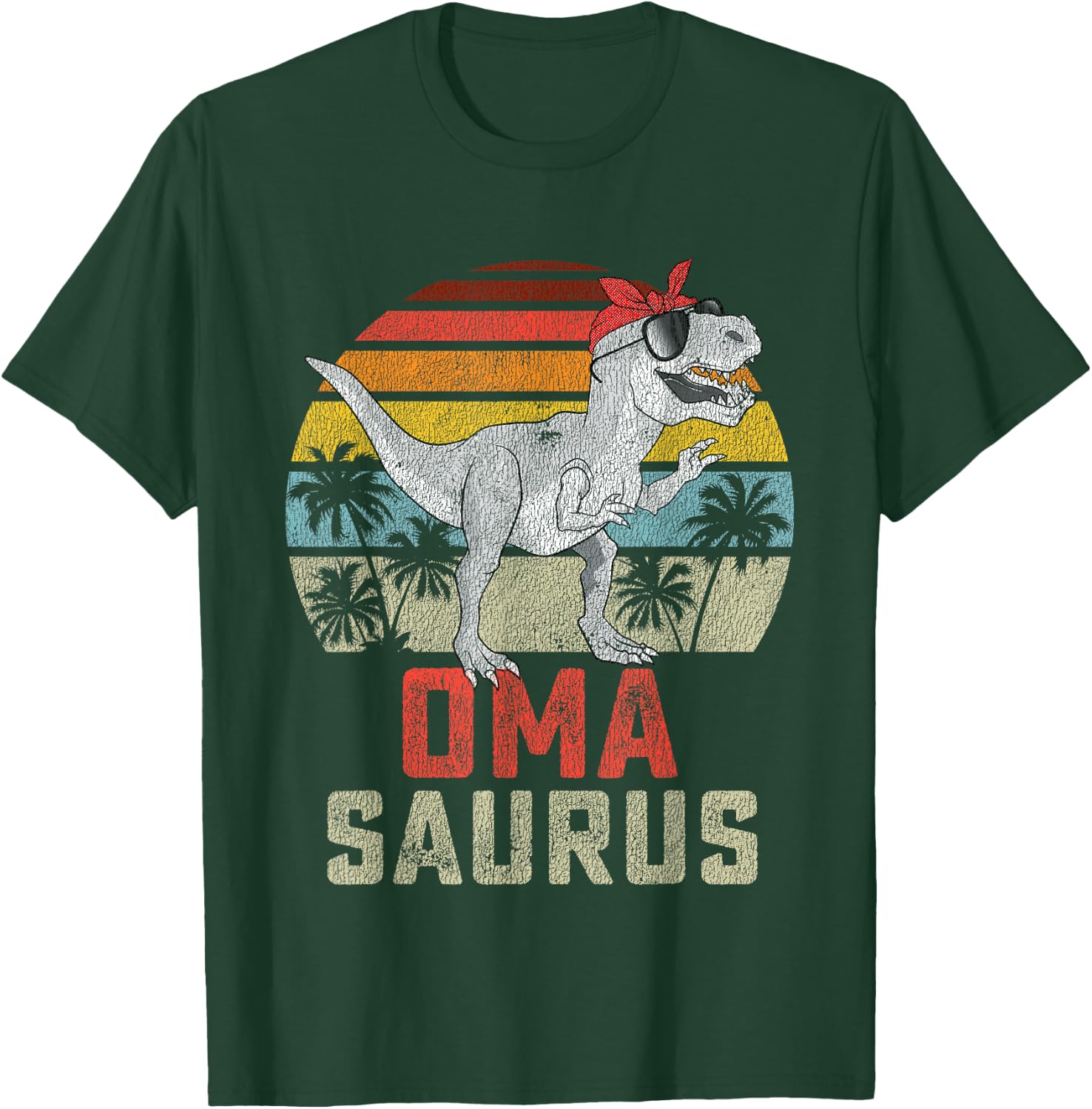 Omasaurus T Rex Dinosaur Oma Saurus Family Matching T-Shirt - T-Shirt | Forest