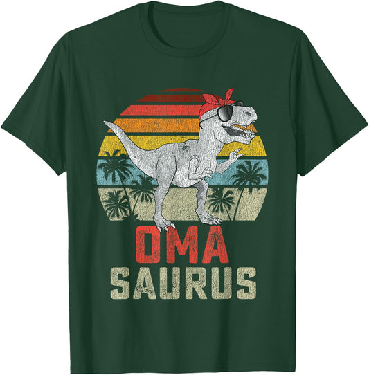 Omasaurus T Rex Dinosaur Oma Saurus Family Matching T-Shirt - T-Shirt | Forest