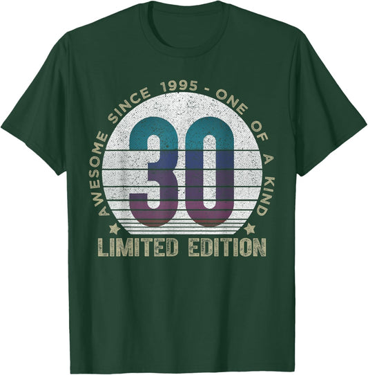 30 Year Old Gifts Vintage 1995 Limited Edition 30th Birthday T-Shirt - T-Shirt | Forest