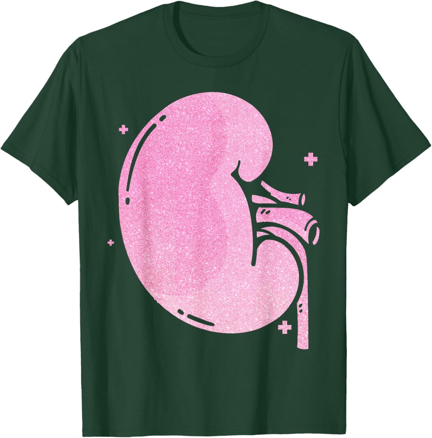 Dialysis Nurse Tech Technician Kidney Pink Diamonds T-Shirt - T-Shirt | Forest