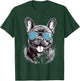 French Bulldog With Sunglasses Men Women Girls Kids T-Shirt - T-Shirt | Forest