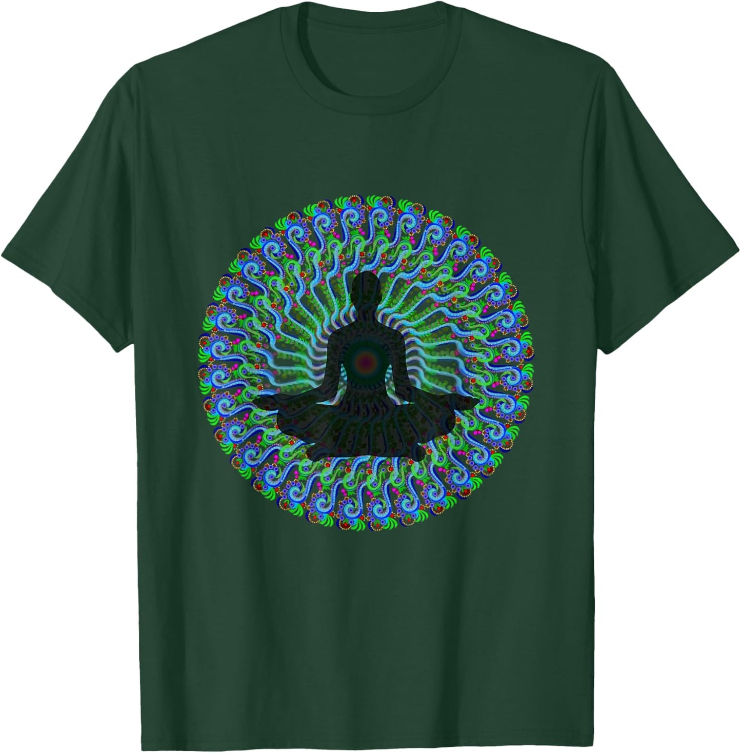 Awesome Ayahuasca Lover DMT Designs - Shaman Style T-Shirt - T-Shirt | Forest