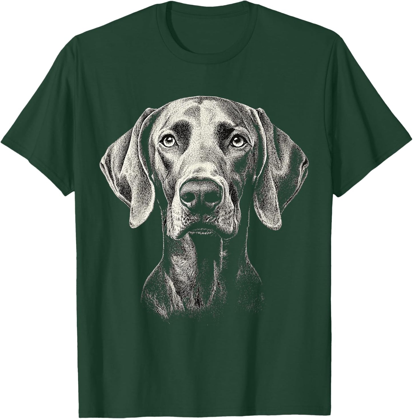 Weimaraner Dog Motif Pet Illustration Weimaraner T-Shirt - T-Shirt | Forest